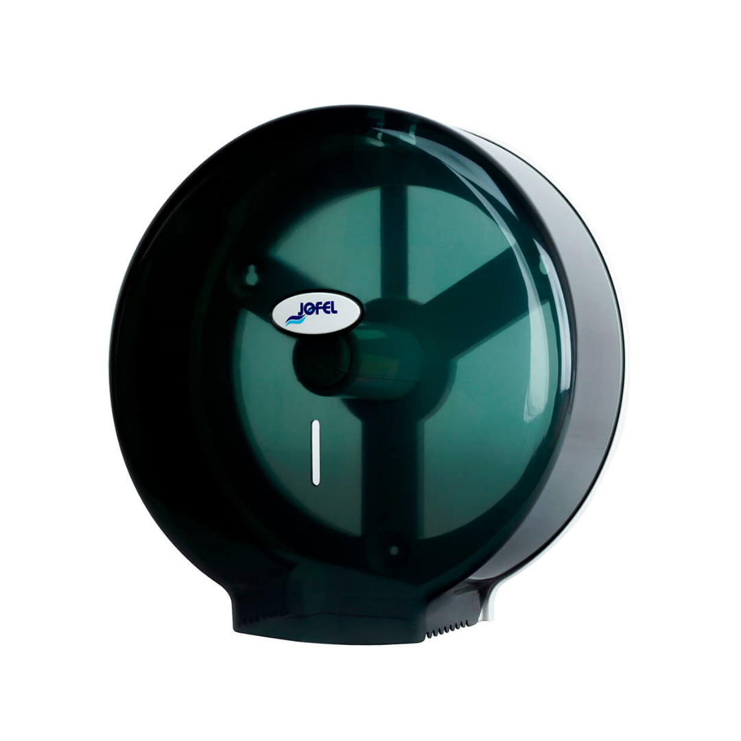 Dispensador de papel higiénico jumbo Smart Maxi | Jofel AE77403 | 1 rollo 12″ (300 mm) | Color humo