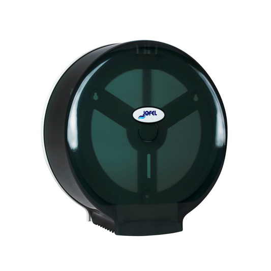 Dispensador de papel higiénico jumbo Smart Maxi | Jofel AE77403 | 1 rollo 12″ (300 mm) | Color humo