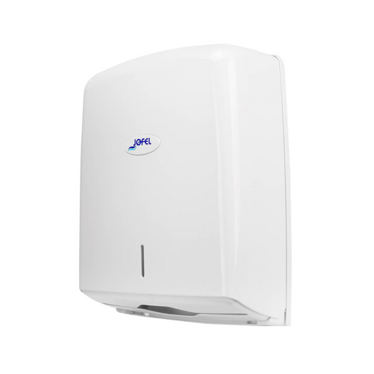 28Dispensador de toalla interdoblada Smart | Jofel | Capacidad 600 toallas | Color blanco 1