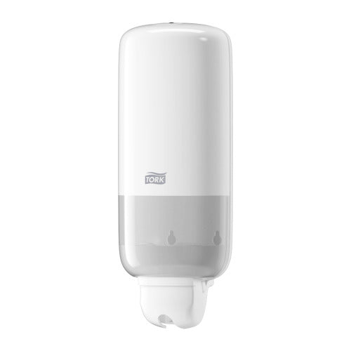 Tork Dispensador Manual Jabón Líquido, Spray y Gel Antibacterial ( Blanco 560000) / Negro (560008) - Karlan ¡Marca la Limpieza!560000
