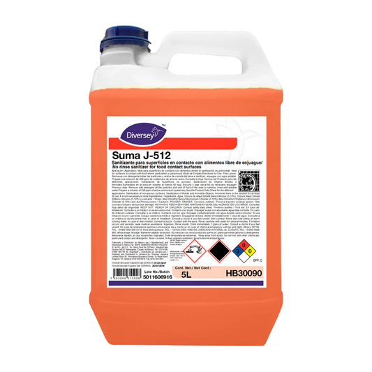 Bidón Suma J-512 | Sanitizante Sin Enjuague para Superficies | HB30300 | HB30090