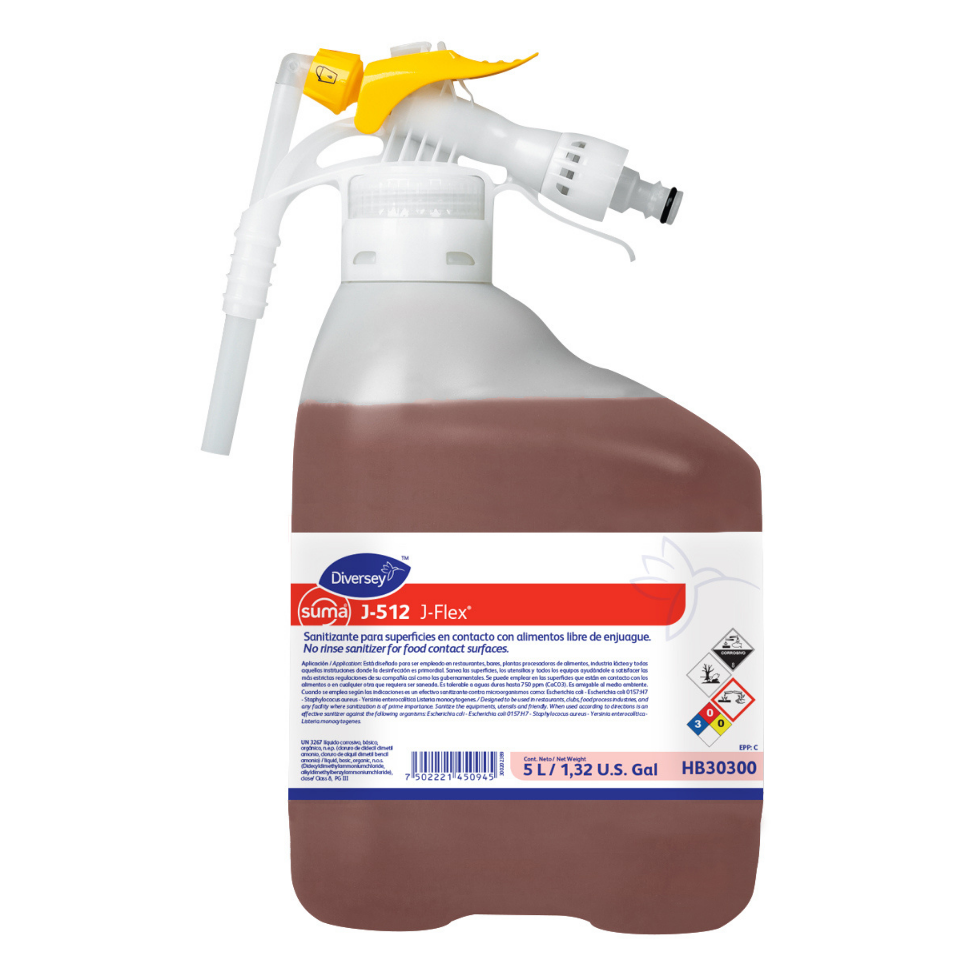 SUMA J-512 SANITIZER / CAJA 1 DE 5 L