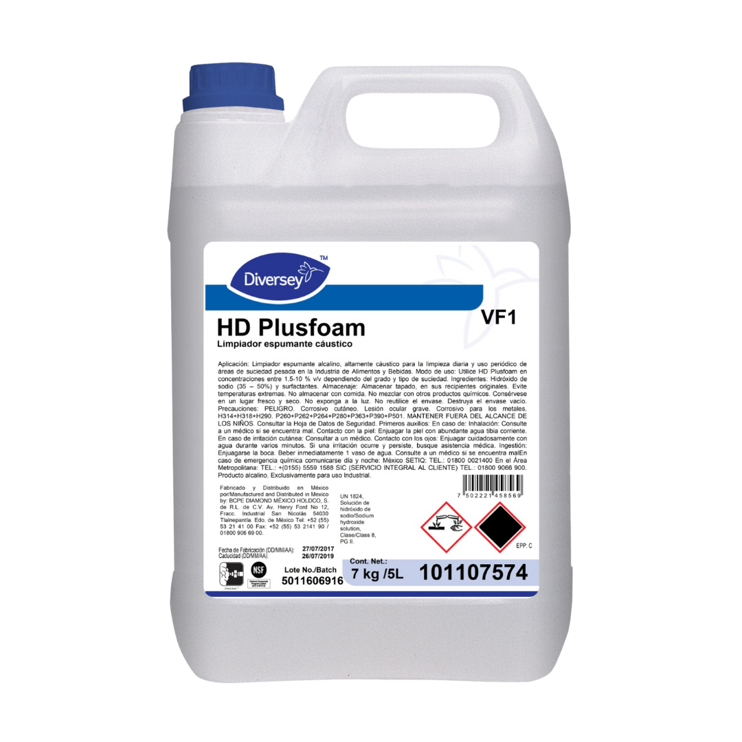 Diversey HD PlusFoam 5L Removedor de suciedades carbonizadas