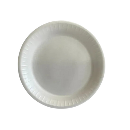 Plato Térmico Reyma #6 Pastelero | Bolsa con 25 piezas | Desechable color blanco