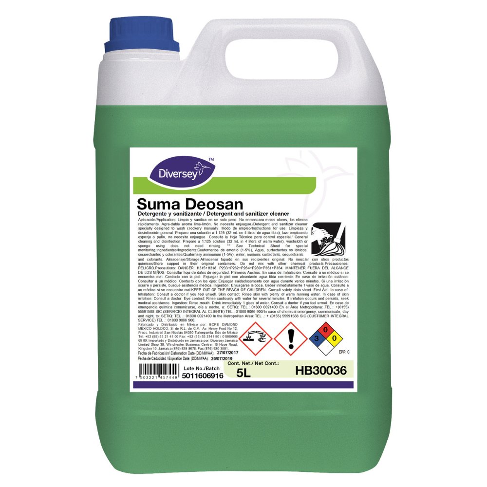 Suma Deosan | Detergente y Sanitizante 2 en 1 | HB30036