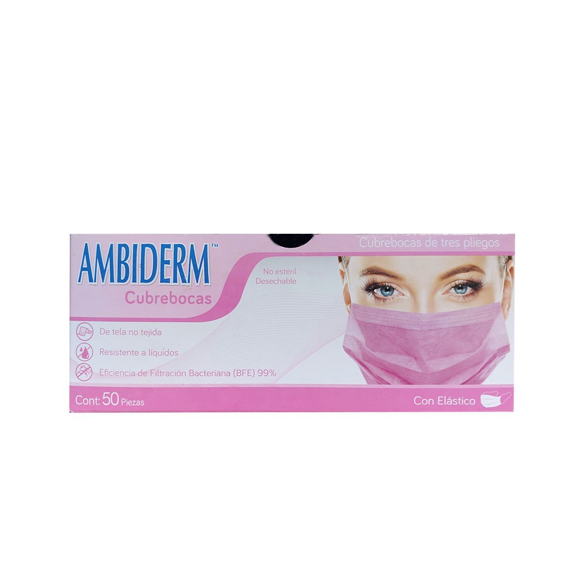 Ambiderm® Cubrebocas Adulto Plisado - Karlan ¡Marca la Limpieza!