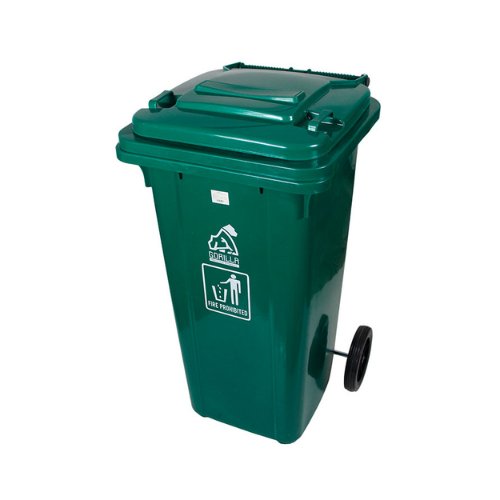 Bote de basura con tapa y llantas Heavy Duty de 120 L (AF-07321) - Karlan ¡Marca la Limpieza!