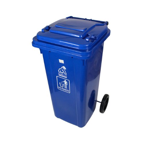 Bote de basura con tapa y llantas Heavy Duty de 120 L (AF-07321) - Karlan ¡Marca la Limpieza!AF-07321