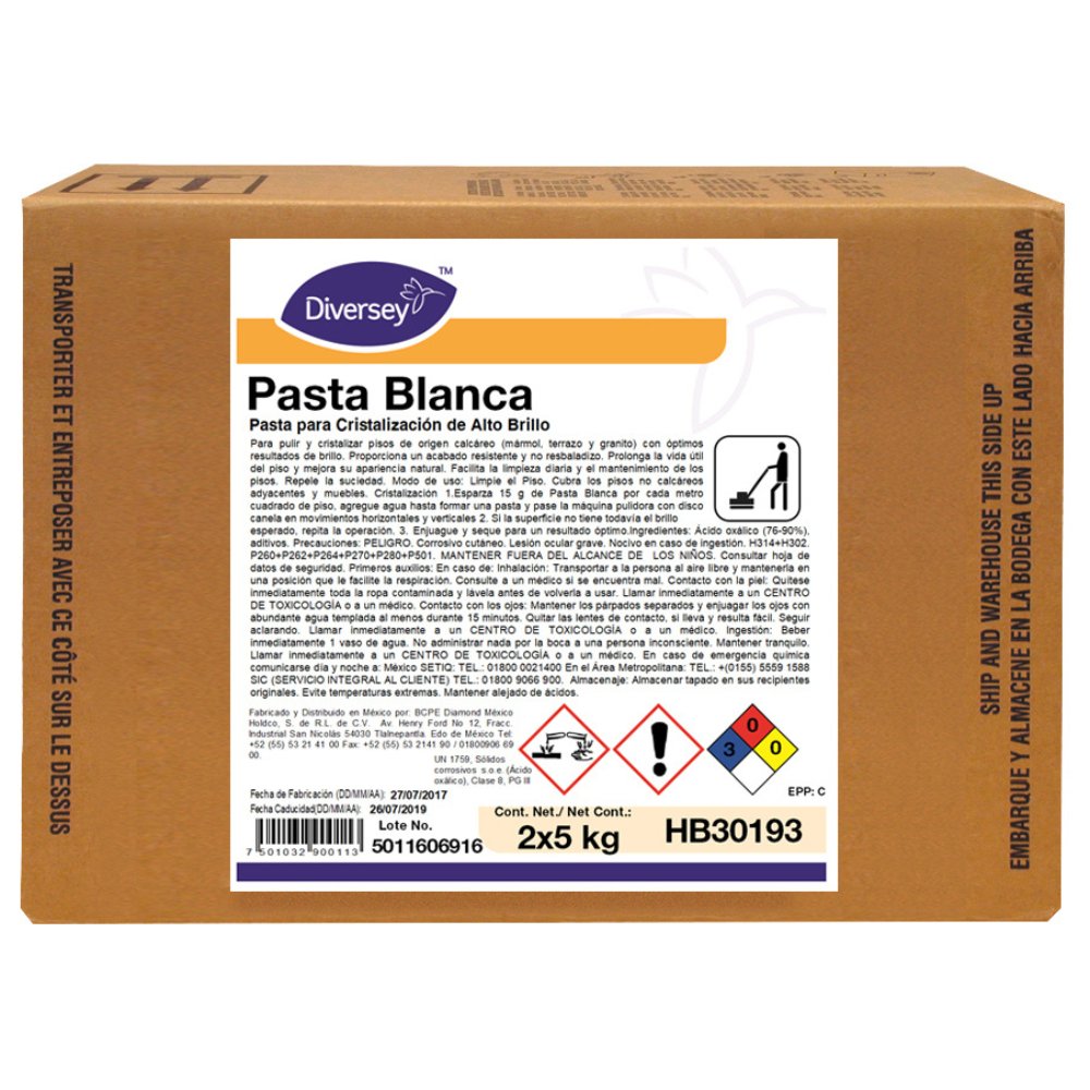 Diversey® Cuidado de Pisos Pasta Blanca (HB30189 - HB30193) - Karlan ¡Marca la Limpieza!HB30189