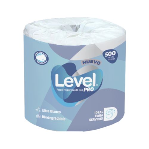 Papel Higiénico Level Pro Hoja Doble 500 Metros