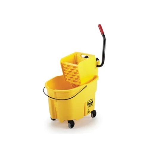 Rubbermaid Escurridor y Cucharon de prensa lateral Wavebrake® 35 QT (FG758088YEL) - Karlan ¡Marca la Limpieza!FG758088YEL