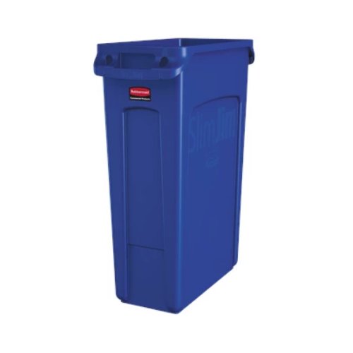 Rubbermaid Reciclaje slim jim® ventilado 23 gal azul (FG354007BLUE) - Karlan ¡Marca la Limpieza!FG354007BLUE