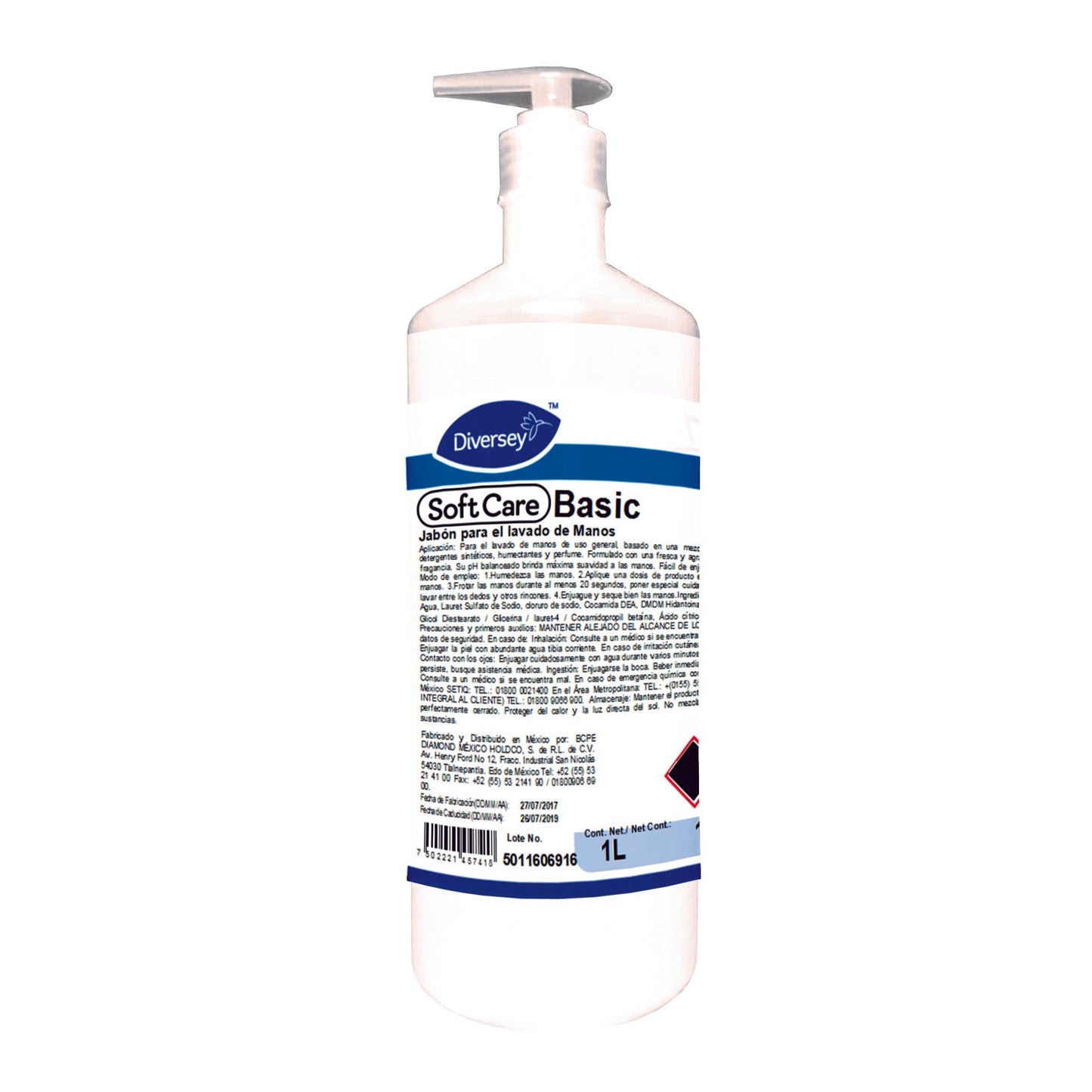 Diversey® Cuidado Personal Soft Care Basic Jabón Liquido