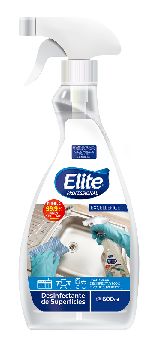 Elite® Líquido Desinfectante de Superficies 3 / 600 ml (AB60331942)