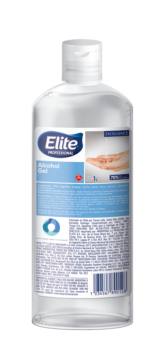 Elite® Antisépticos a Granel Alcohol Gel Elite (AB61981500)
