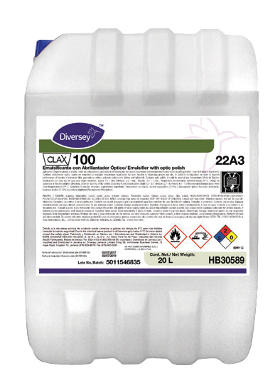 Detergente Profesional Clax 100 22A3 para Lavandería Industrial 50L