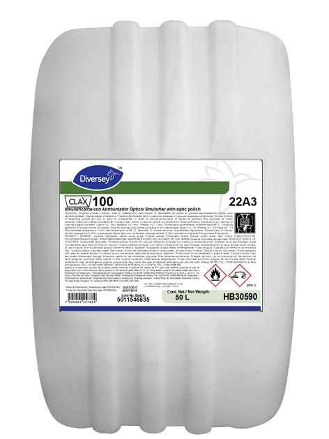 Detergente Profesional Clax 100 22A3 para Lavandería Industrial 50L