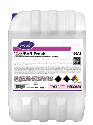Diversey® Cuidado de Prendas Clax Soft Fresh 50A1 (HB30786 - HB30785 - HB30787)