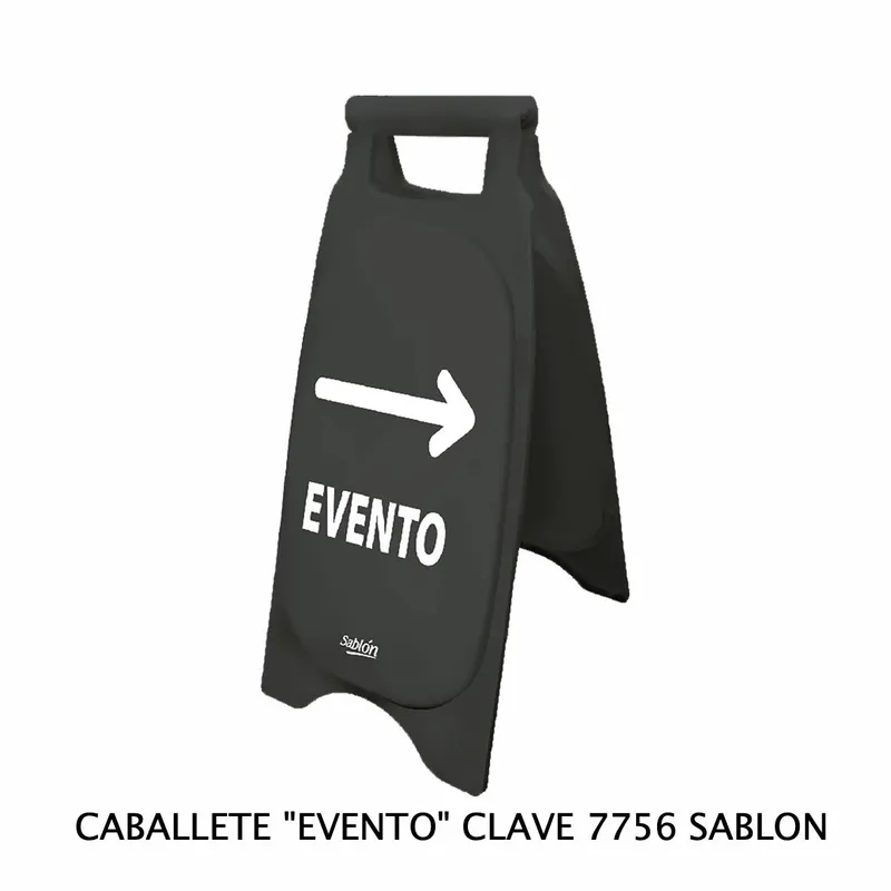 Caballete de Plástico Rígido — Señal: Evento