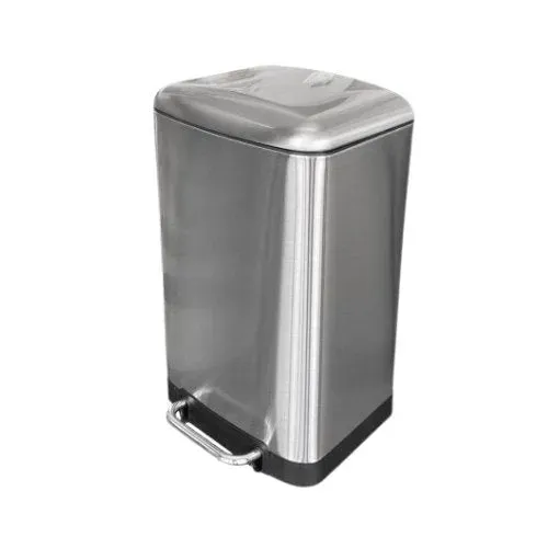 Cesto Rectangular 30L Metalico C/ Pedal
