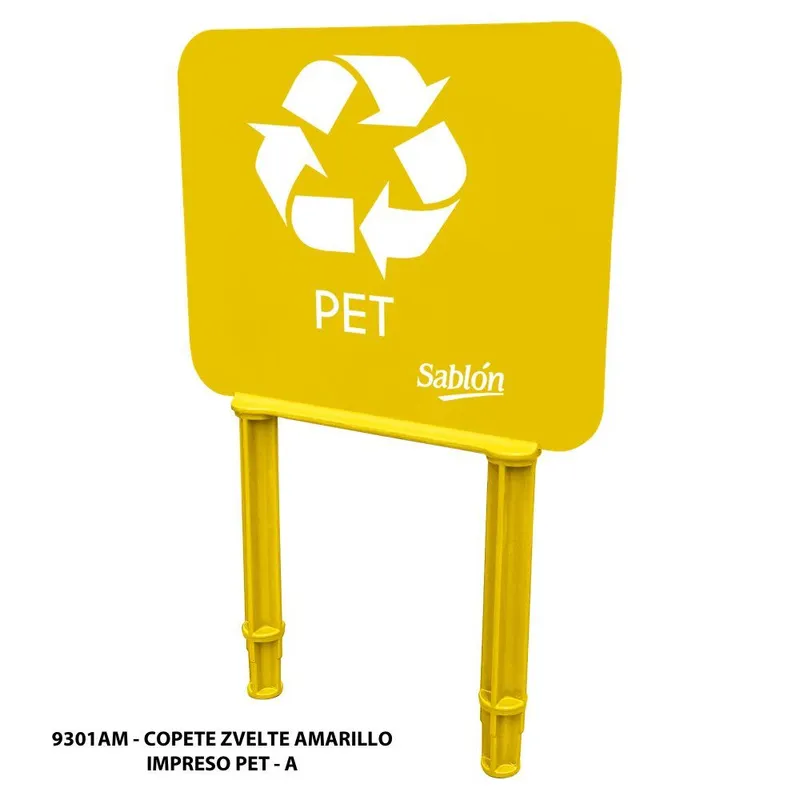 Copete Amarillo para Bote Zvelte 87 Litros — Impreso Pet