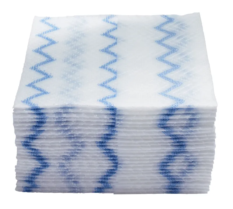 Caja De Paños Microfibra Desechable Hygen 640 Unds. Azul 30X30 Cm