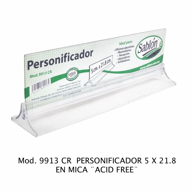 Personificador — 22.5 x 5 x 7