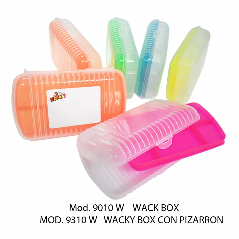 Estuche Escolar Wacky Box (9010W) — Estuche Escolar Wacky Box con Pizarrón (9310W)