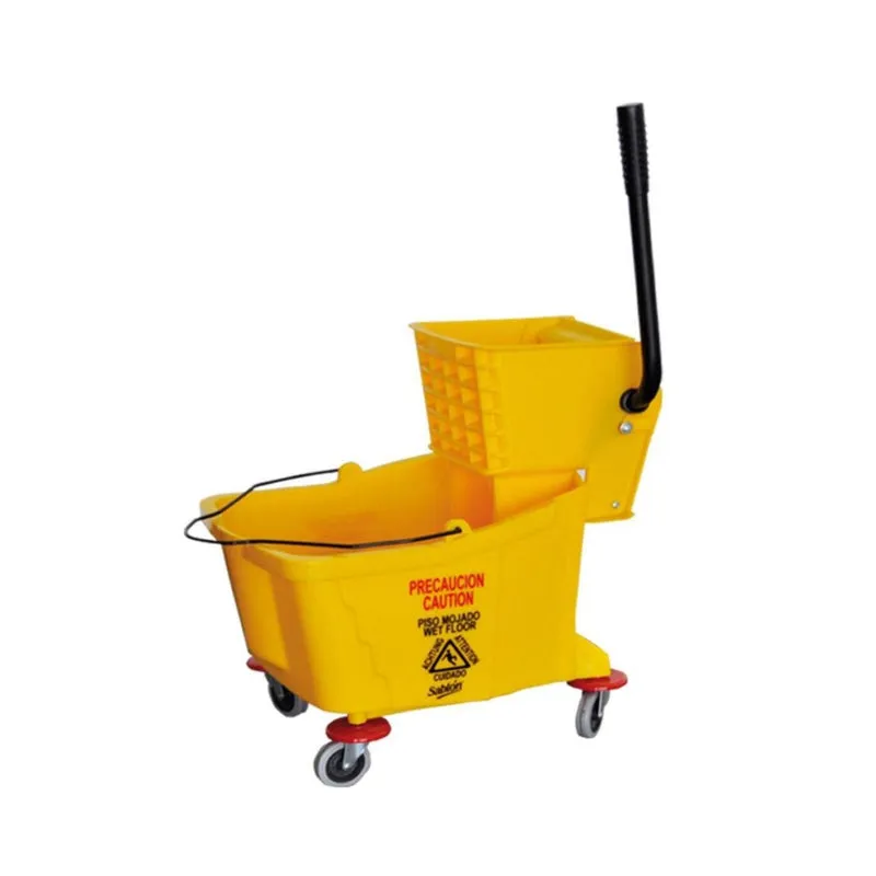 Cubeta Exprimidor Amarilla 32L