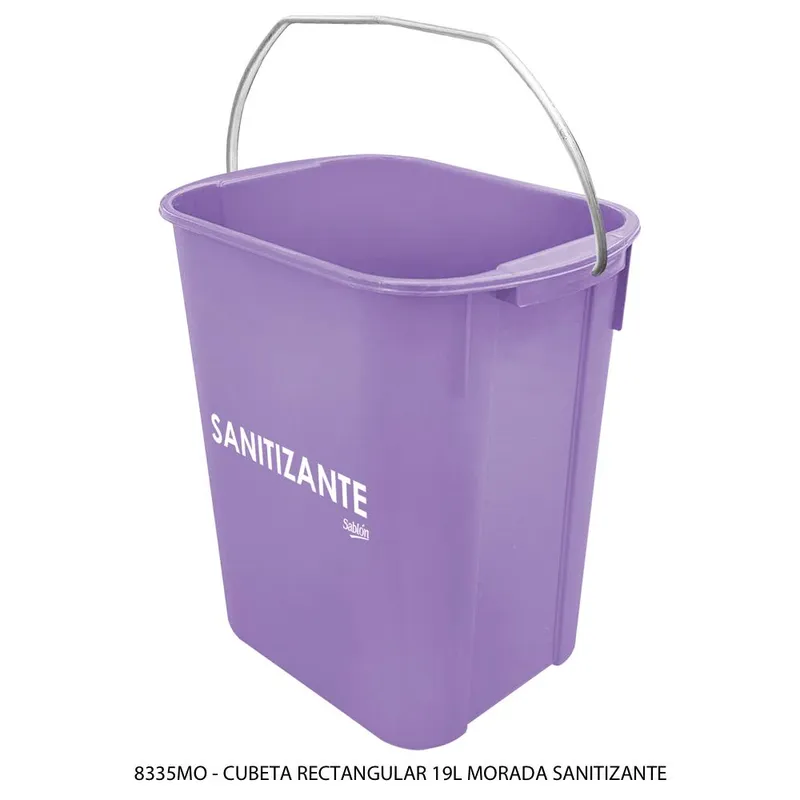 Cubeta Rectangular 19 litros — Sanitizante
