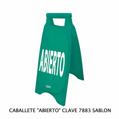 Caballete de Plástico Rígido — Señal: Abierto