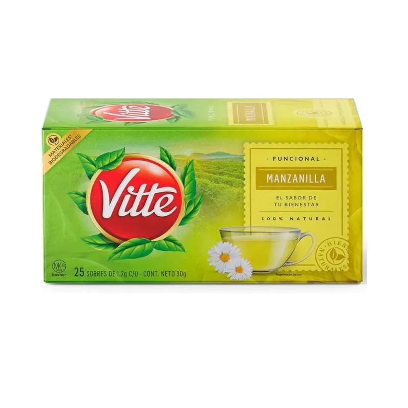 Té Vitte Manzanilla | Caja con 25 sobres