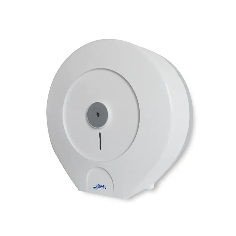 Dispensador de papel higiénico jumbo Altera Mini | Jofel PH51300 | 1 rollo 9″ (230 mm) | Blanco