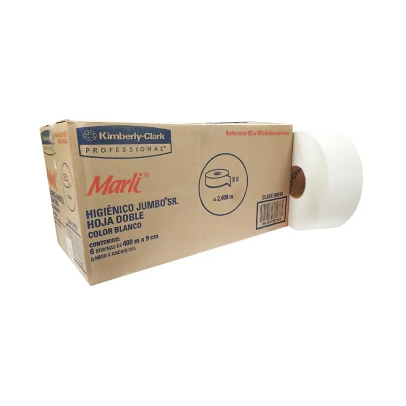 Higiénico Jumbo Marli® Sr 400 mts x 9.0 cm x 6