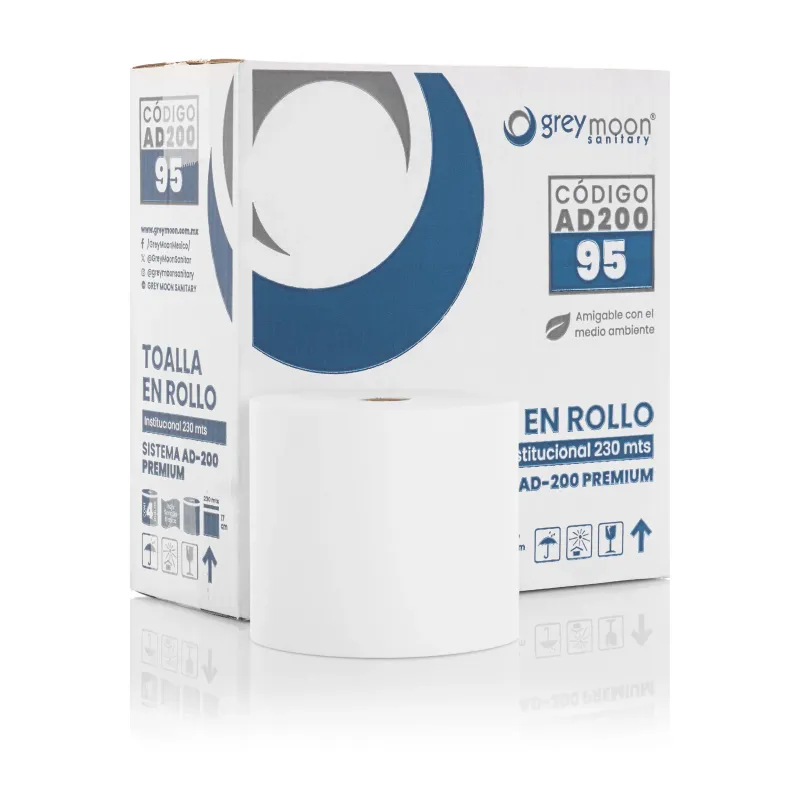 Toalla en rollo 230 mts caja con 6 rollos "auto corte" ¡NUEVA PRESENTACION!