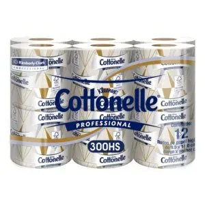 Kimberly Clark Higiénico Tradicional Kleenex® Cottonelle® Bander Tad 300 hjs (90497)