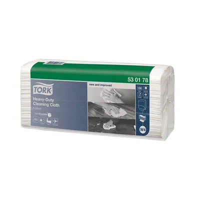 Tork® Paño de Limpieza Industrial resistente | Caja con 5 rollos | 100 pzas c/u
