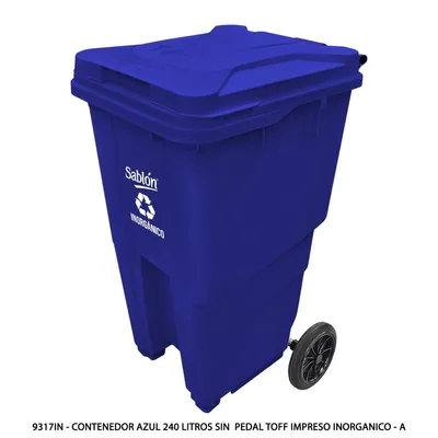 Impreso Inorgánico — Capacidad 240 litros — Sin Pedal