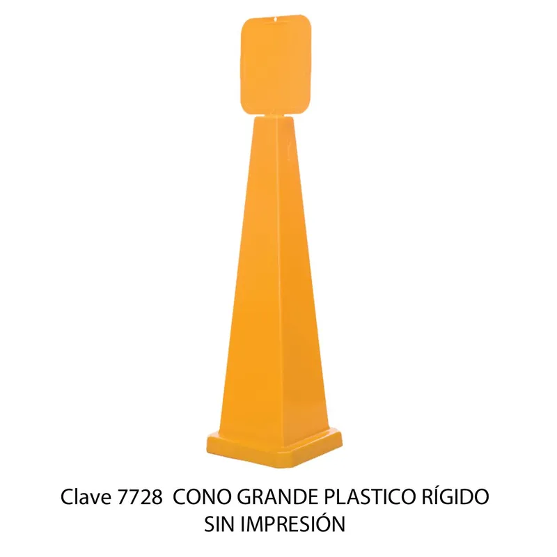 Cono Grande de Plástico Rígido — Sin impresión