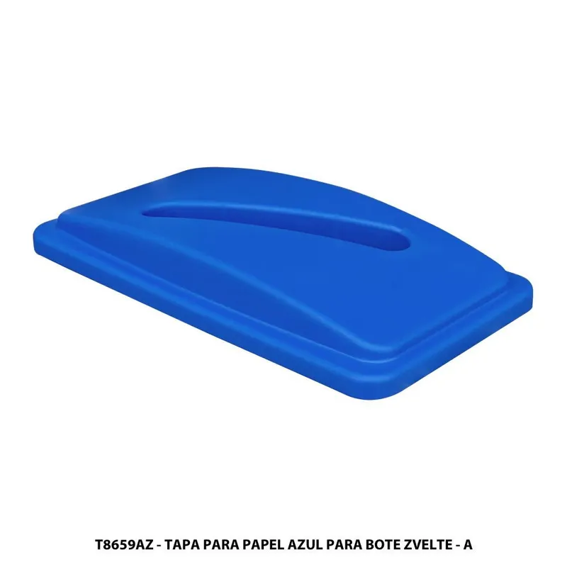 Tapa para Papel Azul para Bote Zvelte T8659az — Material: Polipropileno