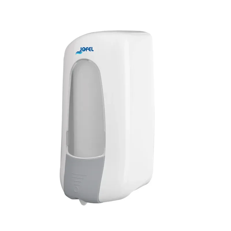 Dispensador de jabón en gel Atlántica | Jofel AC95000 | Para cartucho 800 ml | Plástico ABS blanco