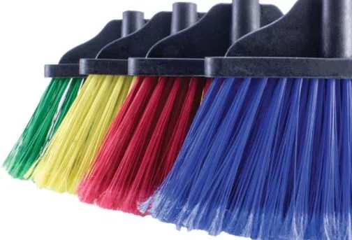 Escoba Tipo Abanico con Fibra de PVC | Azul | El Castor | 8300B