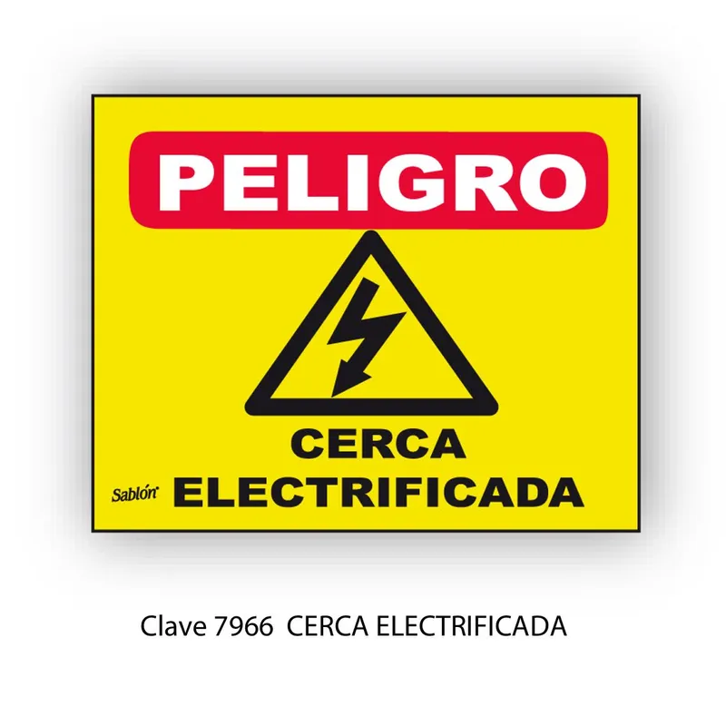 Señal de peligro — Póster de Aviso en Lámina de Estireno — Visibilidad de 0 a 16 metros