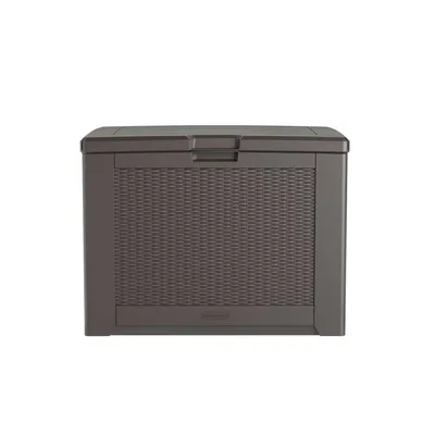 Baúl para exteriores, 280 Litros, Mediano, Café