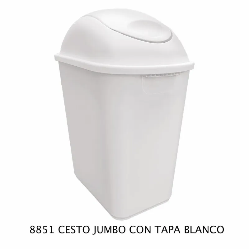 Bote de Basura Mediano Jumbo — 26 litros — Con Tapa Balancín Amarillo