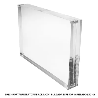 Portarretratos de Acrilico — 1 Pulgada Espesor Imantado 4x6