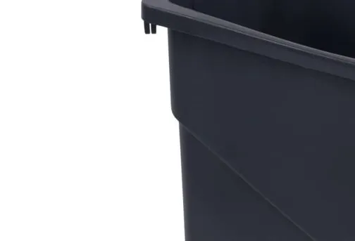 Bote de Basura Rectangular Trimline™ | Negro | El Castor | CTL-023.