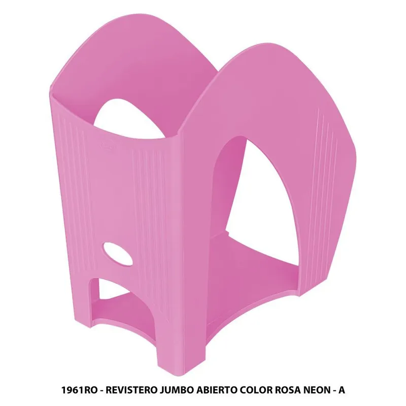Revistero Jumbo Abierto — Color Rosa Neon