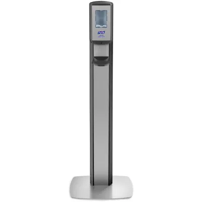 Pedestal con Panel Plateado PURELL® MESSENGER™ CS8 con Despachador