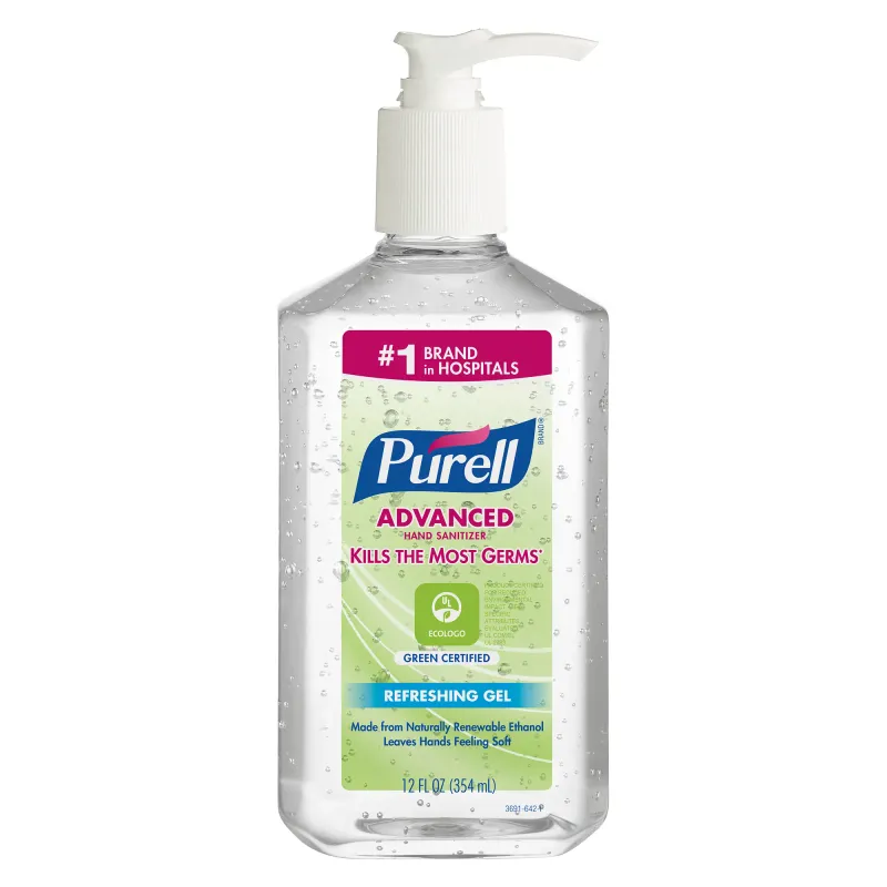 PUR ADV GC GEL MEX 12/354ML - PURELL® Advanced Gel Alcohólico Antiséptico para Manos Botella dispensadora de mesa de 354 ml